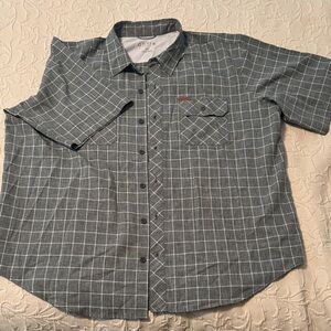 Orvis Black and White Plaid Men's Shirt